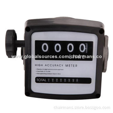 4-digit Flow Counter, Made of Aluminum + Plastic